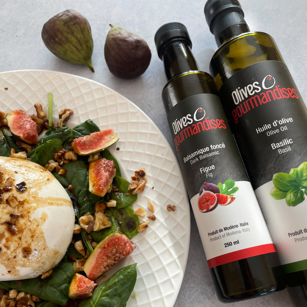 Recette de burrata aux figues | Olives et gourmandises