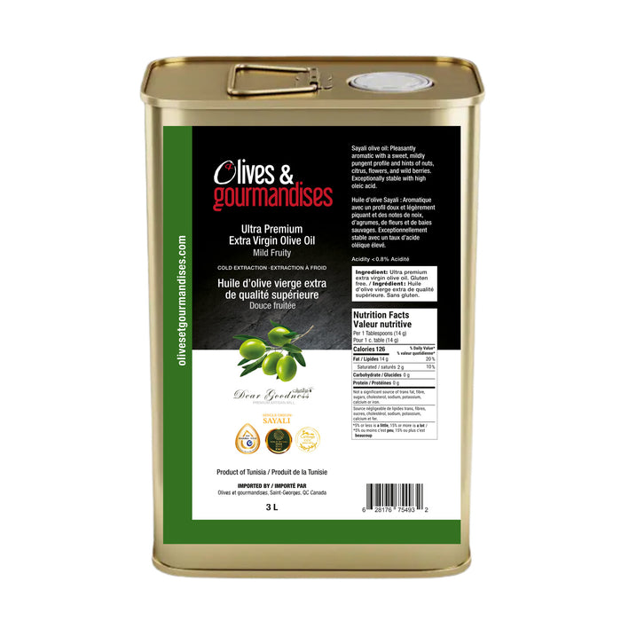 Huile d'olive vierge extra / Douce - Sayali 3L