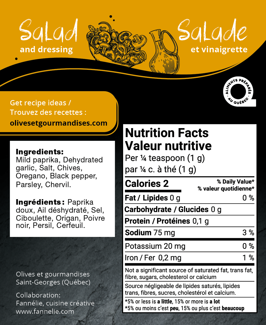 Salade et vinaigrette - Épice
