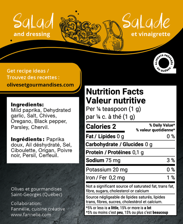 Salade et vinaigrette - Épice