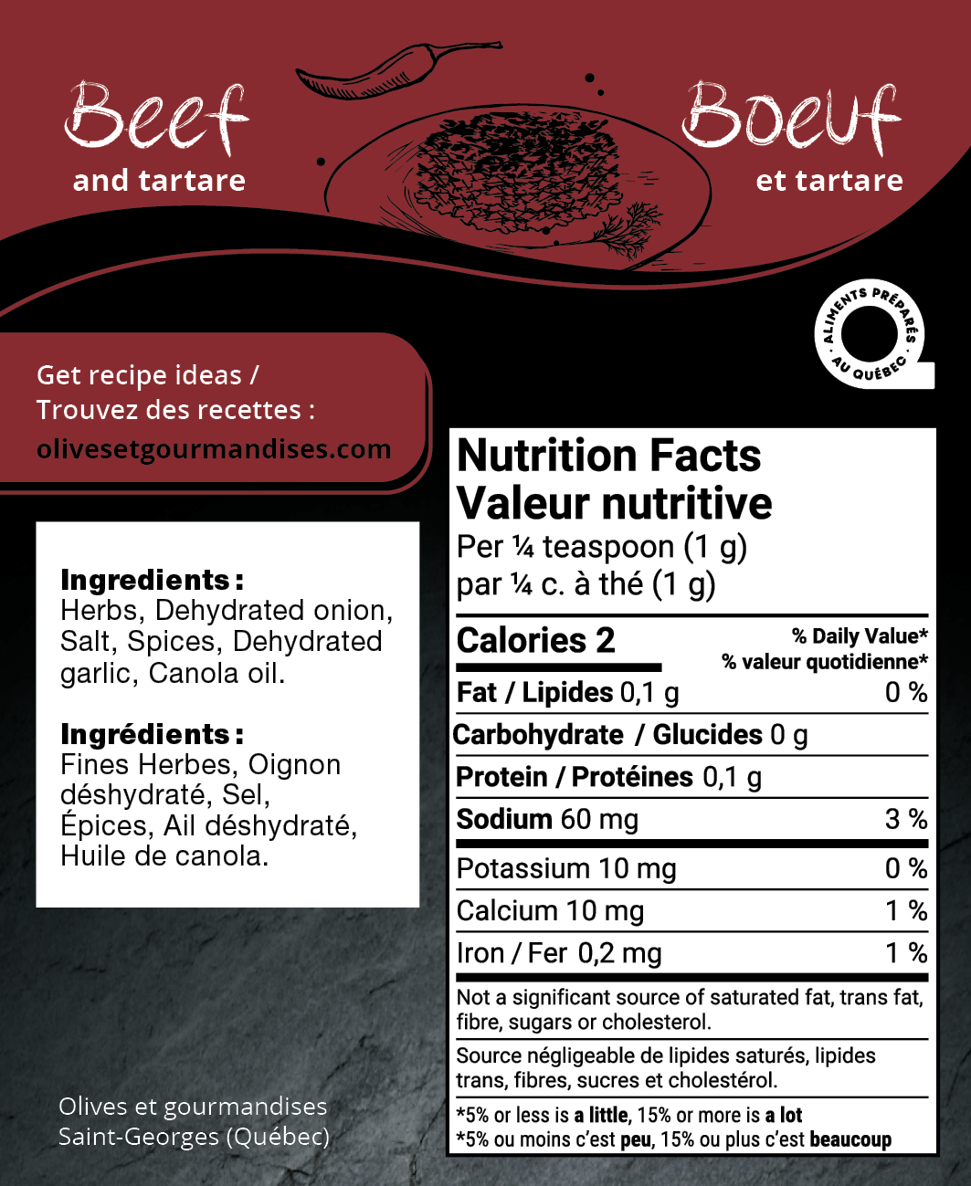 Boeuf et tartare - Épice