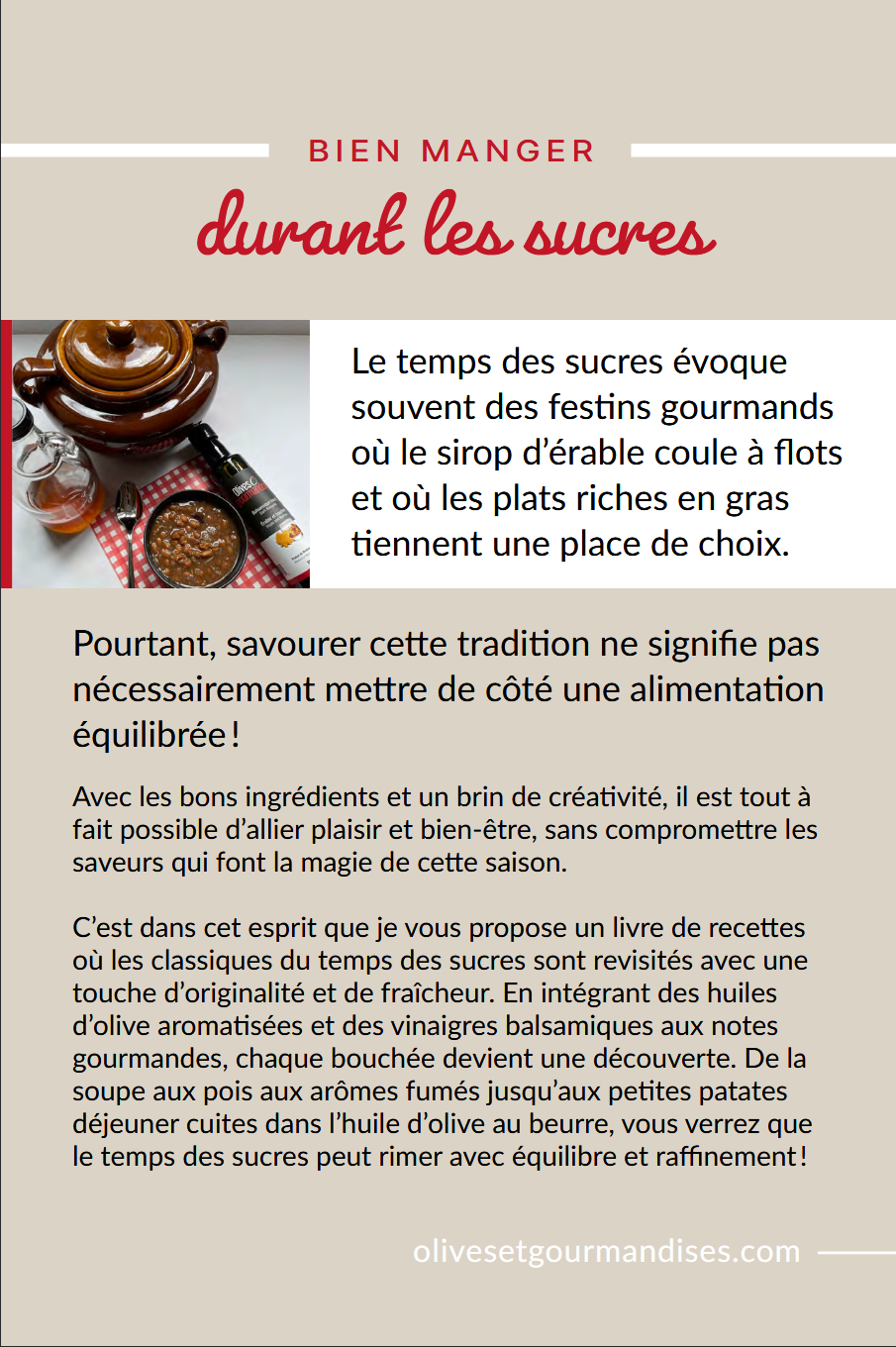Livre électronique "Spécial Temps des sucres"