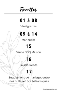 Livre électronique de vinaigrettes et marinades