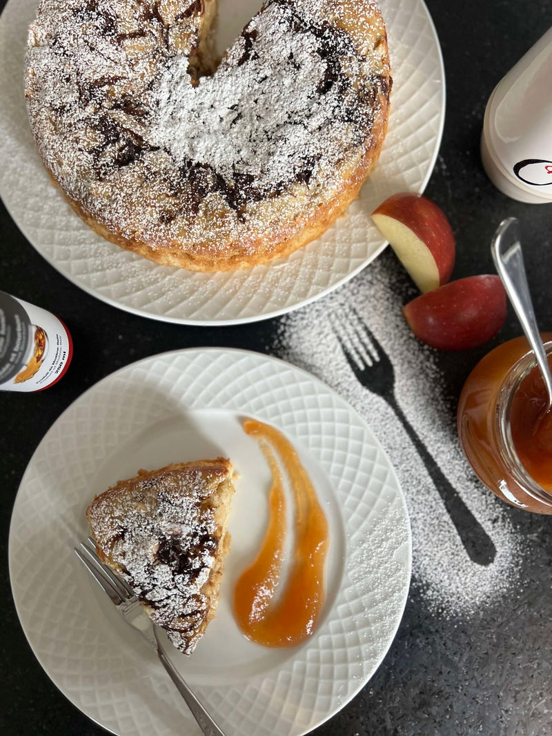 Gâteau aux pommes, à l'huile d'olive et à l'érable