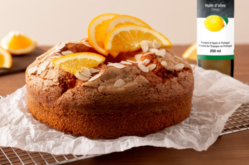 Gâteau méditerranéen citron-orange à l'huile d'olive