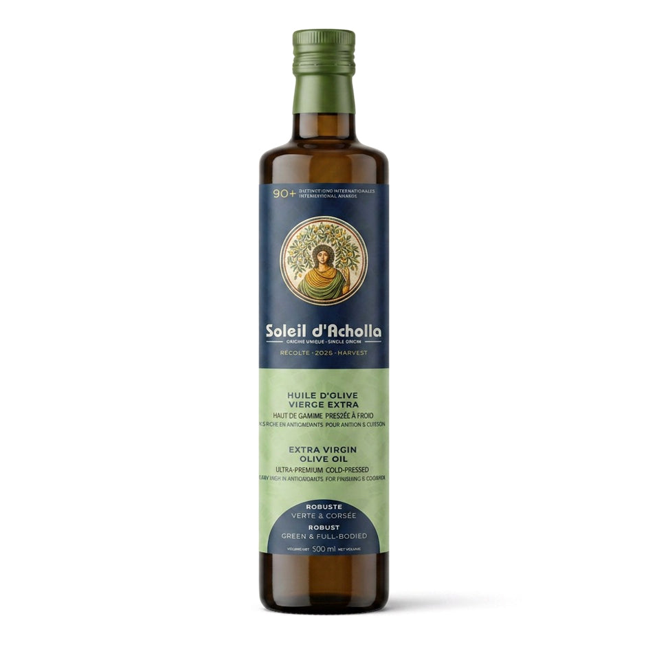 Huile d'olive vierge extra - Soleil d'Acholla robuste - 500ml